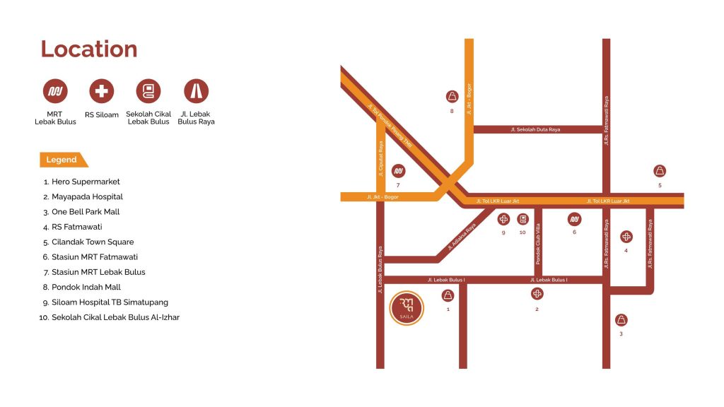 Ruma Saila adalah nama hunian baru berkonsep townhouse modern dikawasan Lebak Bulus Jakarta Selatan persembahan dari Ruma id. Hunian yang menyasar segmen pasar kelas menengah atas ini akan menyajikan rumah modern dengan desain kekinian yang akan menjadi rumah ideal buat keluarga muda modern yang sangat peduli dengan konsep hunian yang ditawarkan sehingga kehadiran Townhouse Ruma Saila Lebak Bulus Jakarta Selatan menjadi pilihan yang terbaik buat masyarakat perkotaan yang ingin tetap tinggal di Jakarta dan menikamti kemudahan menjadi warga Jakarta. Townhouse Ruma Saila Lebak Bulus Jakarta Selatan terdiri dari 24 rumah yang dibalut dalam sebuah Town House modern dengan One Gate System dan 24 hour security system sehingga Ruma Saila Townhouse bisa menjadi rumah ideal yang disukai oleh masyarakat modern karena mereka sangat suka dengan terjaminnya keamanan dan privasi penghuninya, dan juga desain rumah di townhouse Ruma Saila Lebak Bulus Jakarta Selatan yang kekinian yang membuat penghuninya merasa nyaman dan puas telah membeli rumah di Ruma Saila Townhouse.